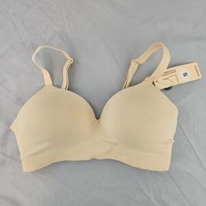 Truekind S Small Chai / Nude Supportive Comfort Wireless Shaping Bra NWT L757